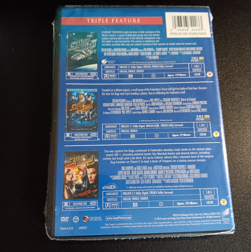 💥Starship Troopers - Triple Feature - Picture 2 of 2